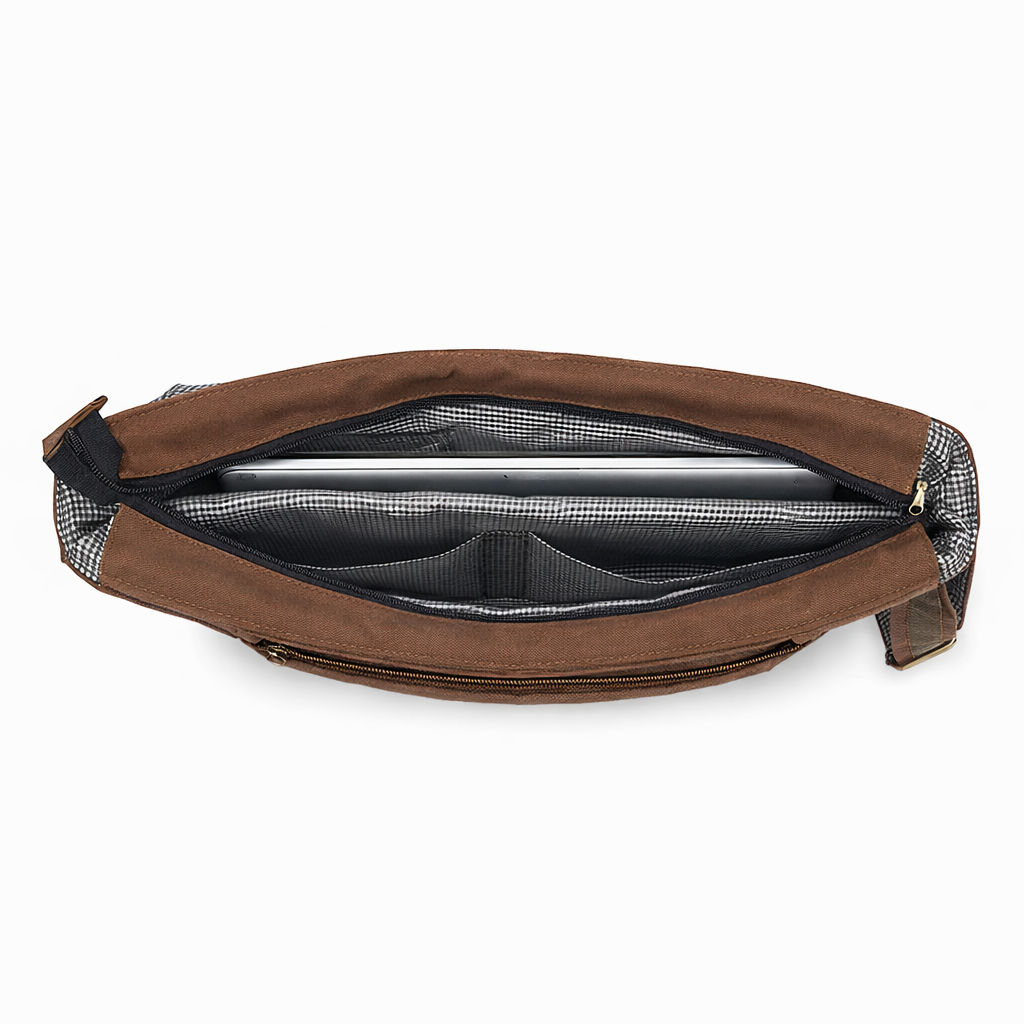 Khaki Unisex Laptop Messenger Bag for Everyday Use 172